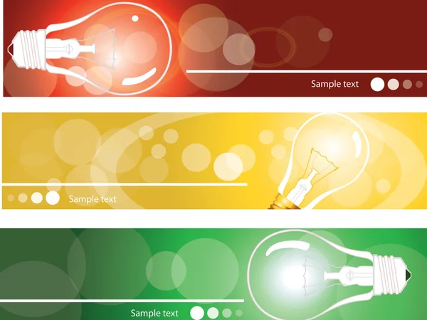 Set van webbanners. — Stockvector