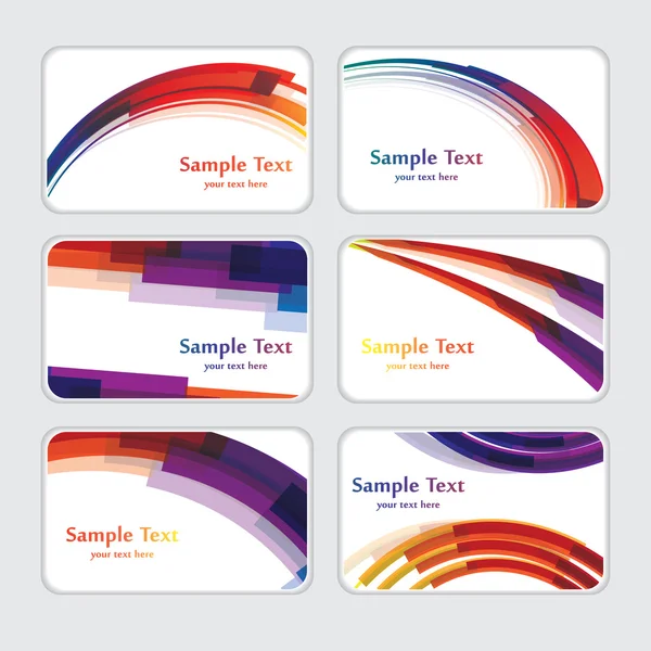 Templates for business cards — Stock Vector