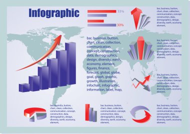 iş Infographic elemanları