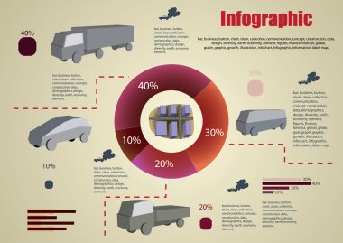 Farklı otomobil Infographic