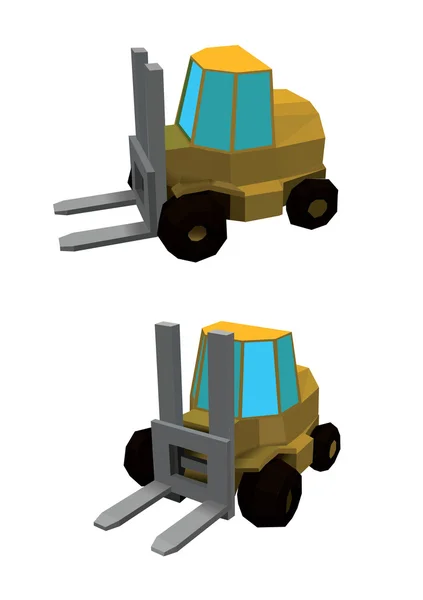 Yellow container Loader — Stock Vector