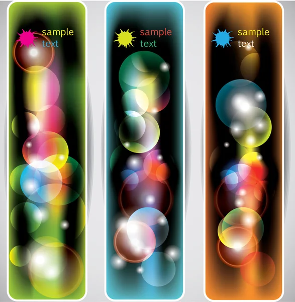 Abstract lights banners — Stock Vector