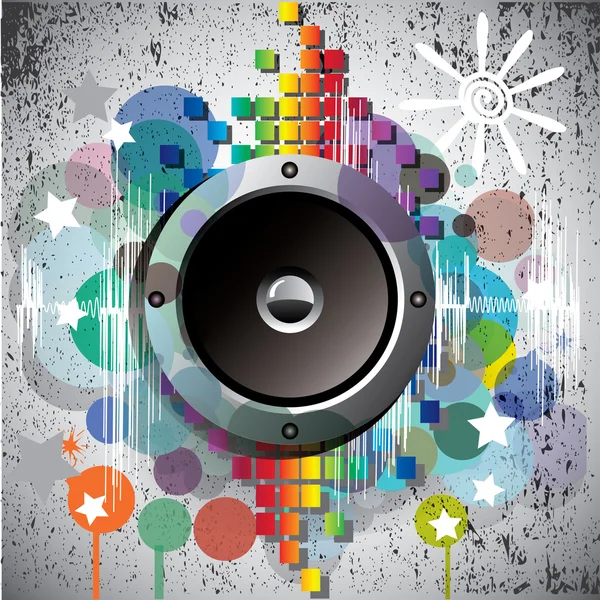 Background on Sound Theme — Stock Vector