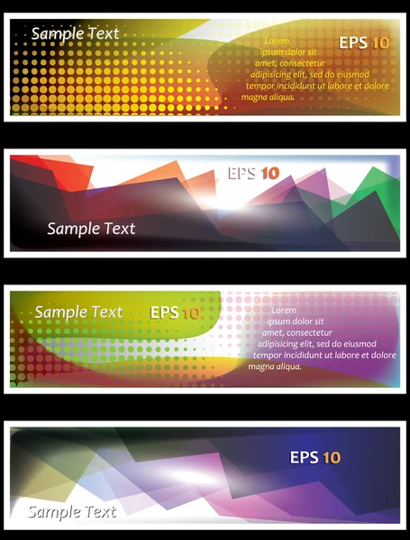 Abstract Web Banners — Stock Vector