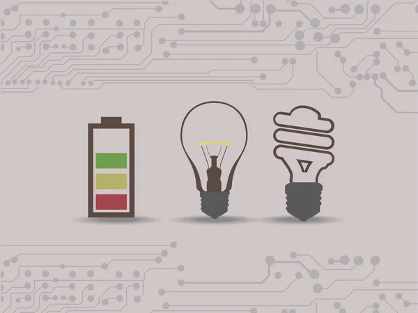 Set energie symbolen — Stockvector