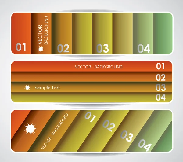 Webbanderoller med siffror — Stock vektor