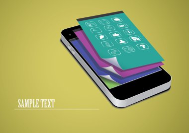 siyah dokunmatik telefon