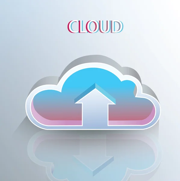 Cloud Concept Pictogram — Stockvector