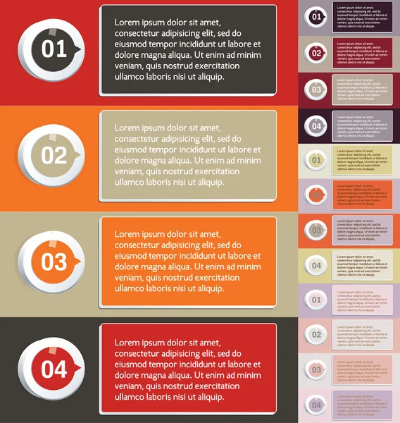 Tabell med siffror för infographics — Stock vektor