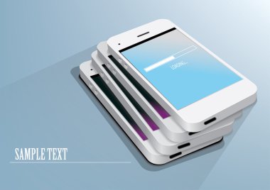 ilerleme çubuğu ile akıllı telefonlar