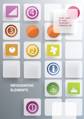 template with infographic elements.