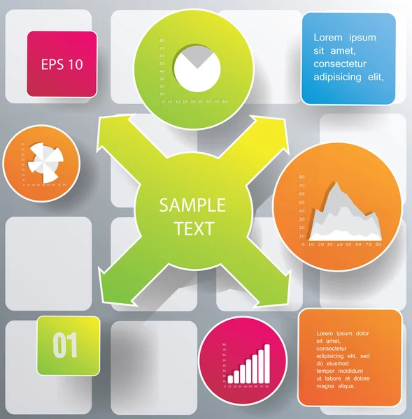 Infographie Figure abstraite — Image vectorielle