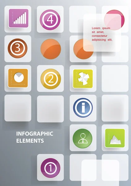 Modelo com elementos infográficos . —  Vetores de Stock