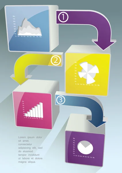 Infographic element ikoner — Stock vektor