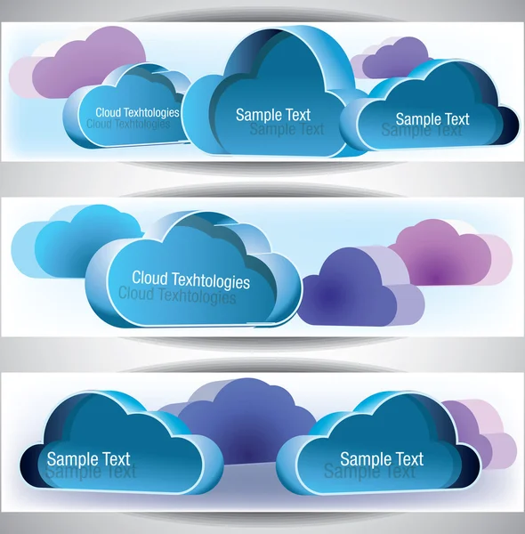 Cloud computing banners — Stockvector