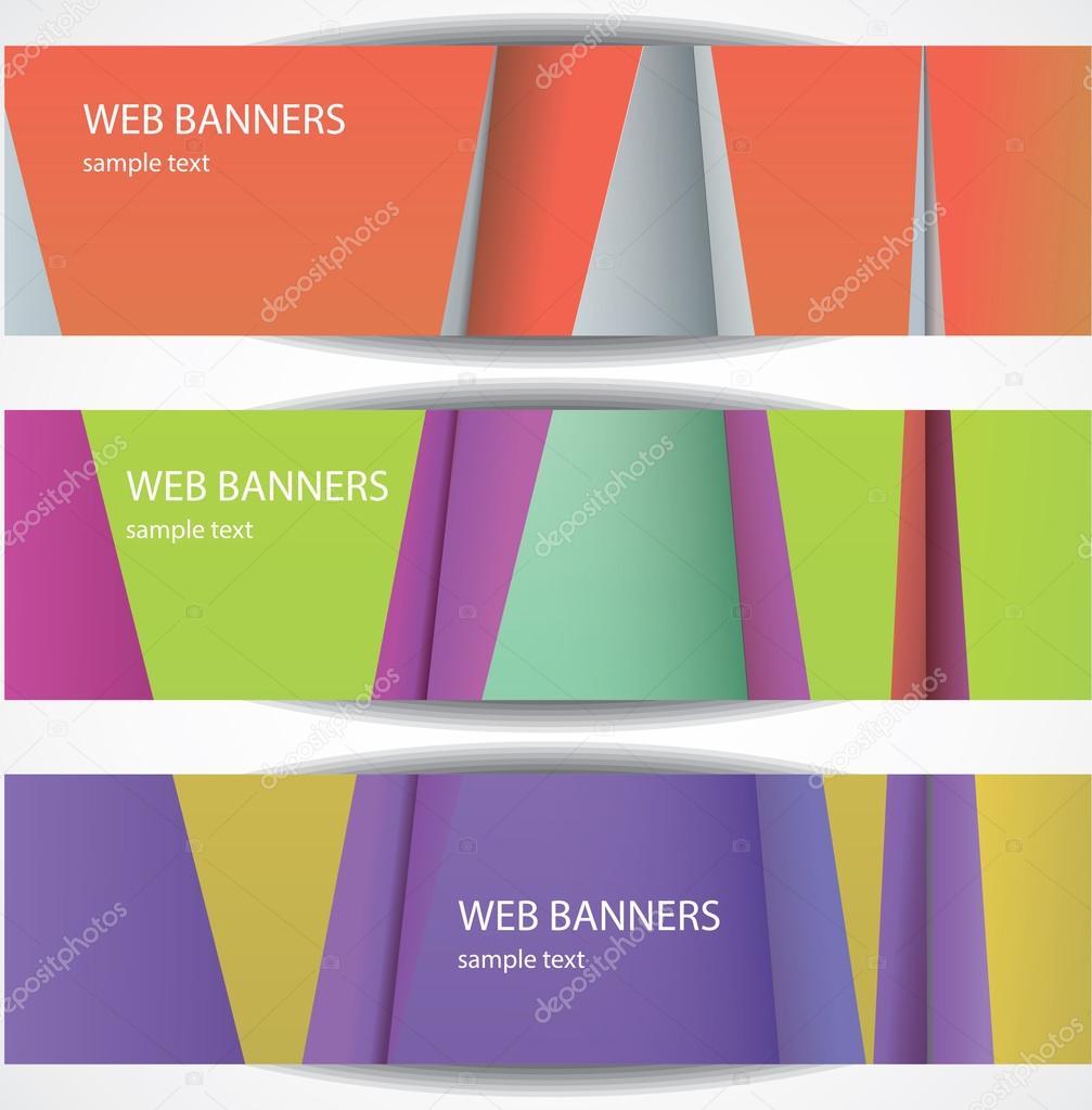Abstract web banners