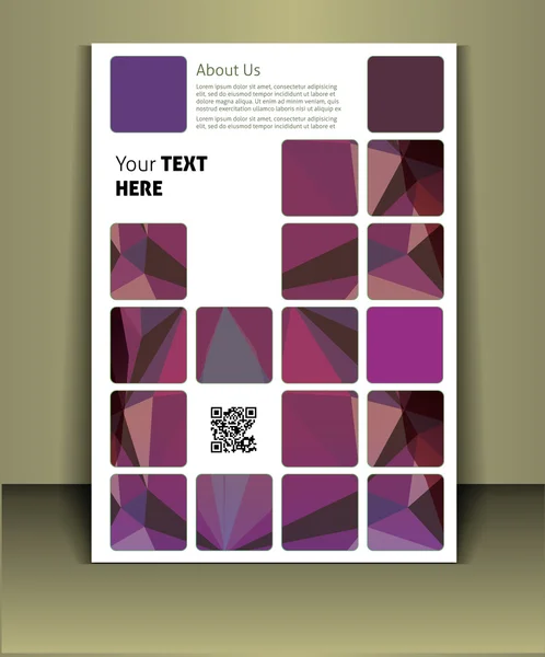 Brochure print template. — Stock Vector