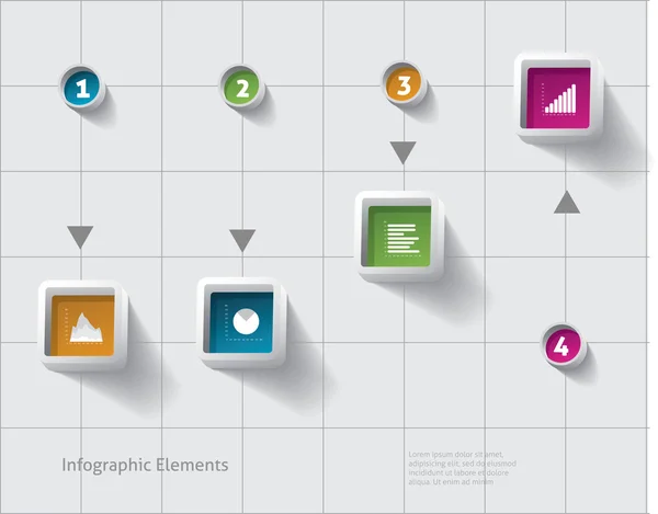 Informationsblöcke für Infografiken — Stockvektor