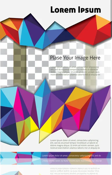 Polygonal brochure design — Stock Vector