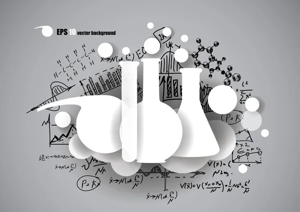 Fioles et formules chimiques — Image vectorielle