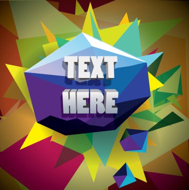 Soyut düşük Poli şekil