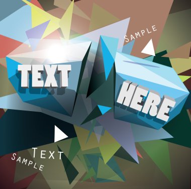 Soyut düşük Poli şekil