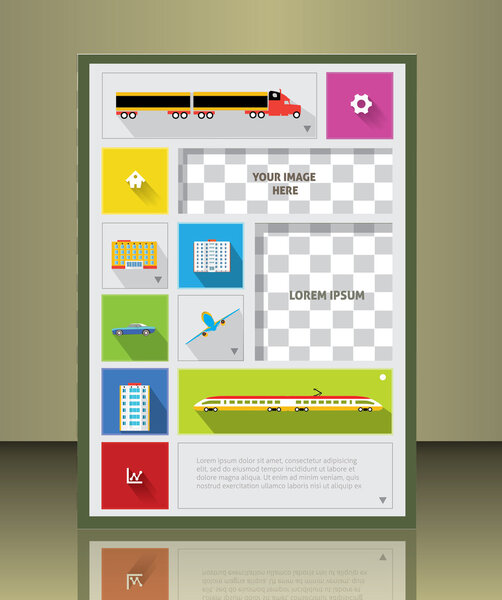 деловая брошюра или обложка журнала
