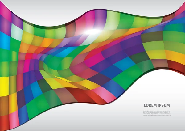 Couverture colorée abstraite — Image vectorielle