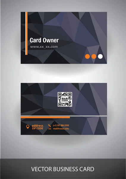 Creative business card — Stock Vector