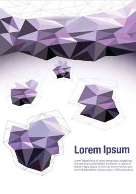 Geometrik şekilli soyut arkaplan