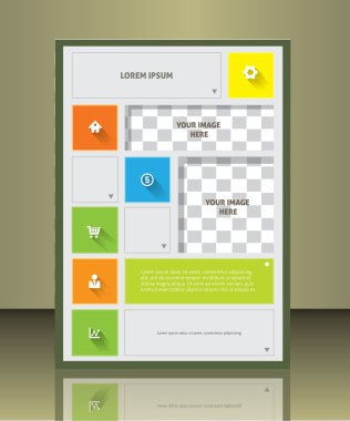 Broşür, poster şablonu