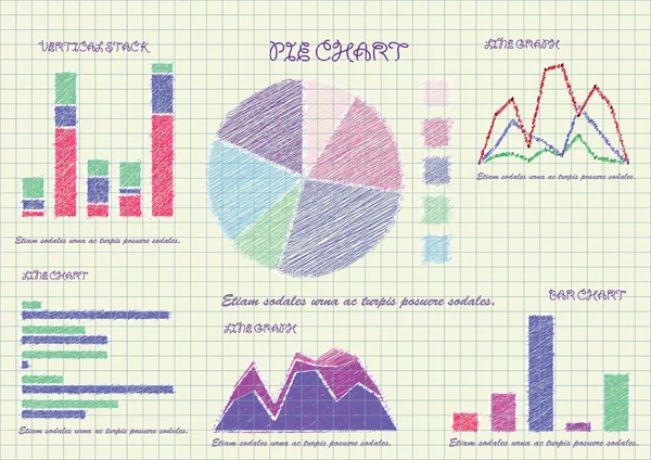 Набор бизнес-инфографических элементов — стоковый вектор