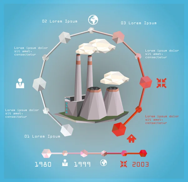 Ecologia, poluição Conceito — Vetor de Stock