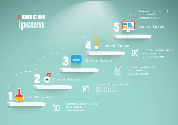 iş süreci adımları Infographic