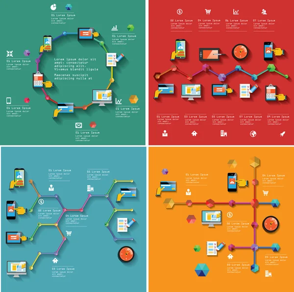 Marketing, finanza, infografica — Vettoriale Stock