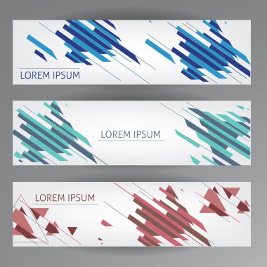 Web banner şablonlar kümesi