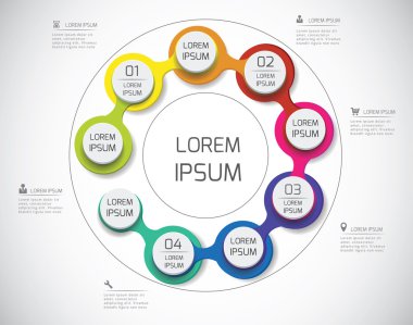 İş seçenekleri, adımları Infographic