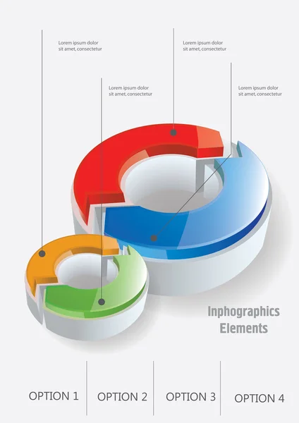 Geschäftsdaten Diagramm Infografik — Stockvektor