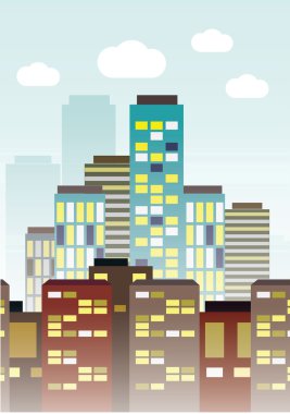 Modern şehir binaları