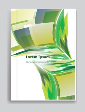 Broşür ya da dergi kapak şablonu