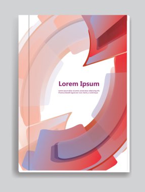 Broşür ya da dergi kapak şablonu