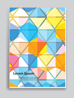 Broşür ya da dergi kapak şablonu