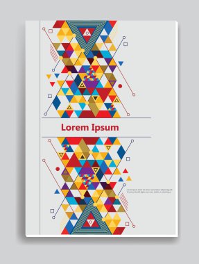 Broşür ya da dergi kapak şablonu