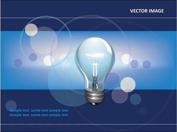 Light bulb abstract design — Stock Vector