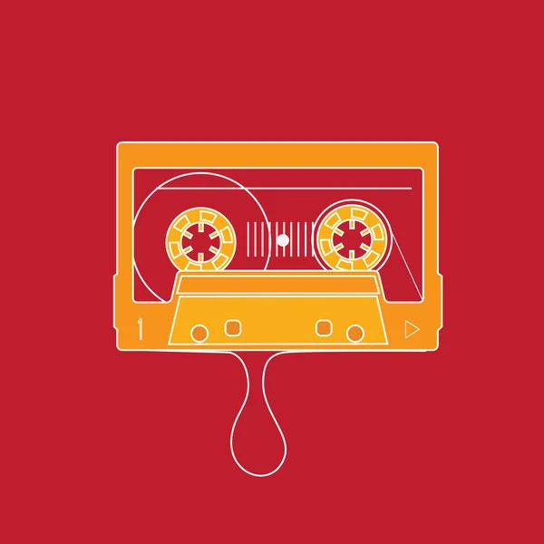 Icono de cinta de audio — Archivo Imágenes Vectoriales