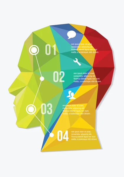 Business thinking infografica Illustrazione Stock