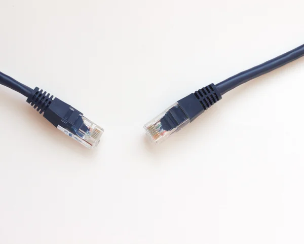 Blaues Ethernet-Kabel — Stockfoto