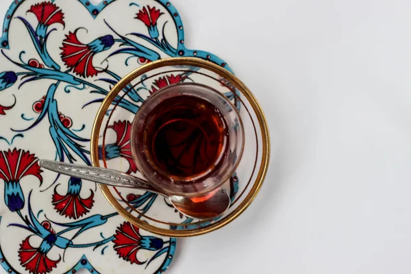 Turkish glass of tea — Stock Photo, Image