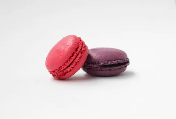 Multicolor macaroons on white background — Stock Photo, Image