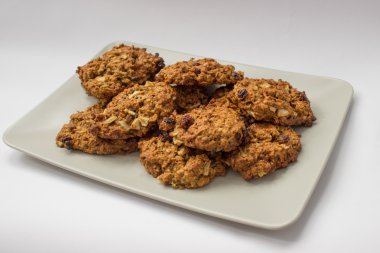 Ev yapımı yulaflı kurabiye.